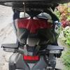 Registreringsskylthållare, Motorcykel Bakljushållare Stöd för 120/150 Registreringsskylt LED-ljushållare