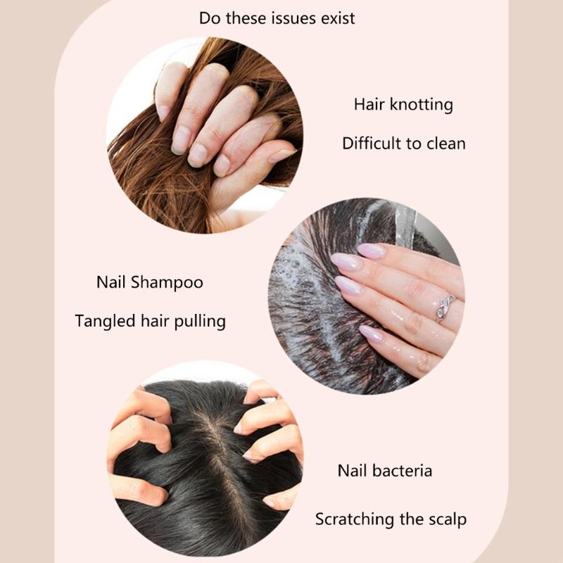 Einzigartiges Design Silikonkopf Körper Kopfhaut Massagebürste Rutschfeste Haarpflegegeräte zur Kopfhautreinigung und Entspannung