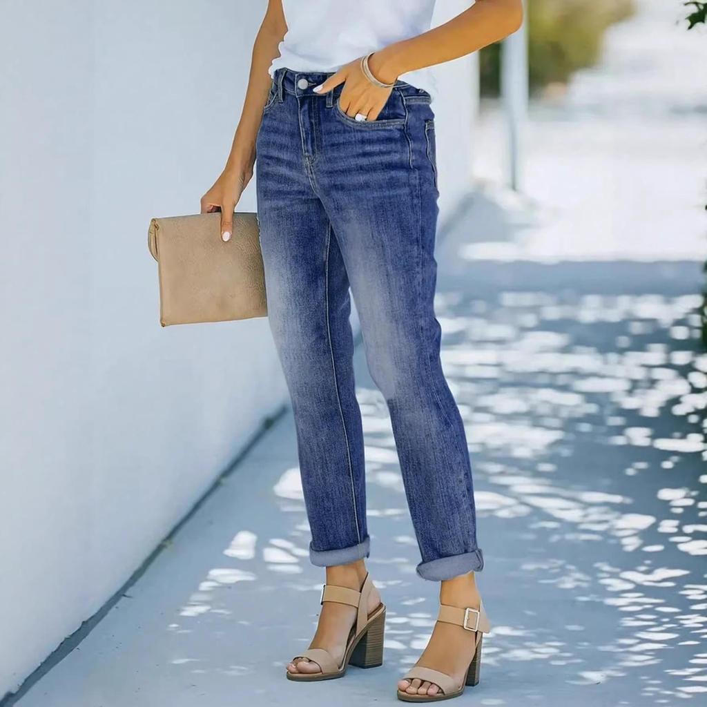 Summer Women's Trendy European & American Street Style Tight Jeans - Versatile, Fashionable Long Pants in Stock