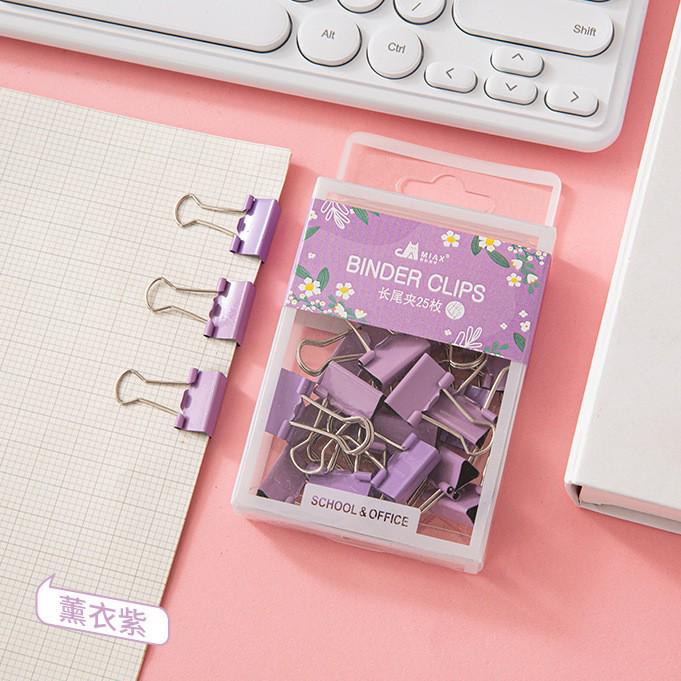 Macaron Color 19mm Long Tail Office Clips - Cute and Convenient Ticket Holder