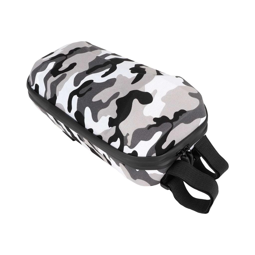Camo Gray 3L Front Bag Scooter Storage Bag EVA Scooter Handlebar Bag Large Capacity Waterproof Scooter Front Bag Kick Scooters Folding Bike Universal