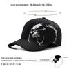 Unisex Side Skull Pattern Embroidery Baseball Caps Spring and Autumn Outdoor Adjustable Casual Hats Sunscreen Hat