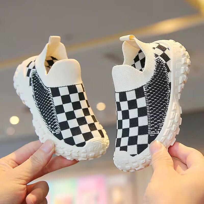 Children's Slip-On Mesh Sneakers for Boys and Girls - 2025 New Indoor Kindergarten Sock Shoes