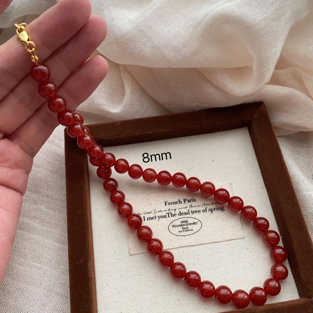 Versatile Necklace, Super Bright Pearl Neck Chain, French Unique Retro Mini Summer Light Luxury Niche