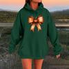 Women's Long-sleeved  Oversized Dropped Shoulder Sleeves Women's Hooded Halloween Print Plush Sweatshirt