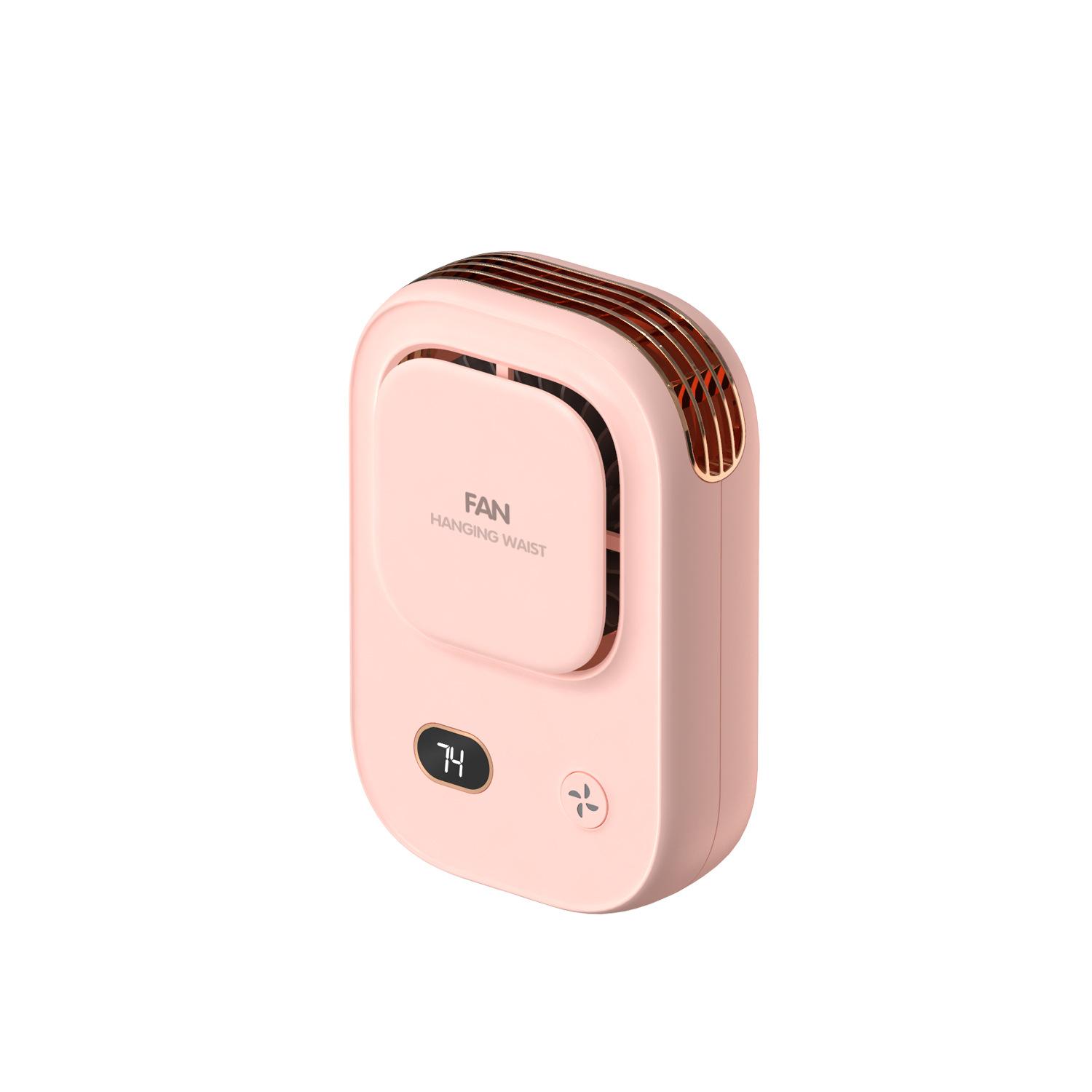

Cooling Waist Clip Fan Waist Mounted Electric Fan Wearable Belt Fan Farm Works розовый