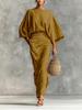 Women's Cross-border Fashion: Elegant Batwing Sleeve Top 2026