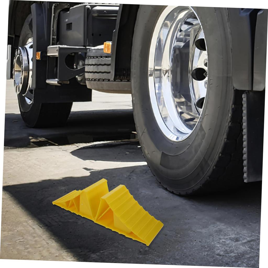 INOOMP 1 Pair Car Tire Stopper Garage Car Stopper Garage Floor Tire Stop Garage