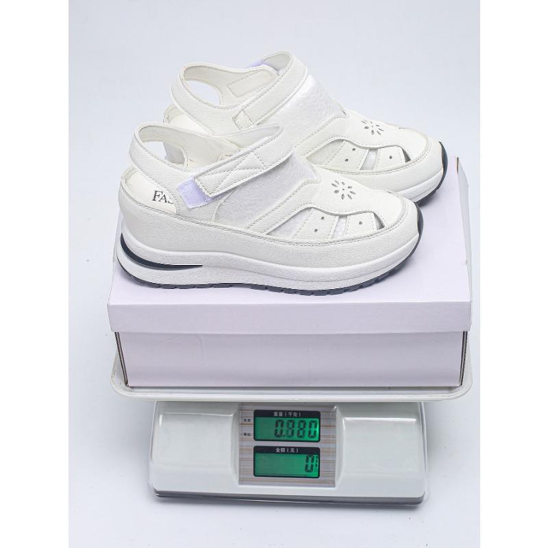 Large Size Sandals Women's Spring New Hollow Velcro Women's Shoe Size