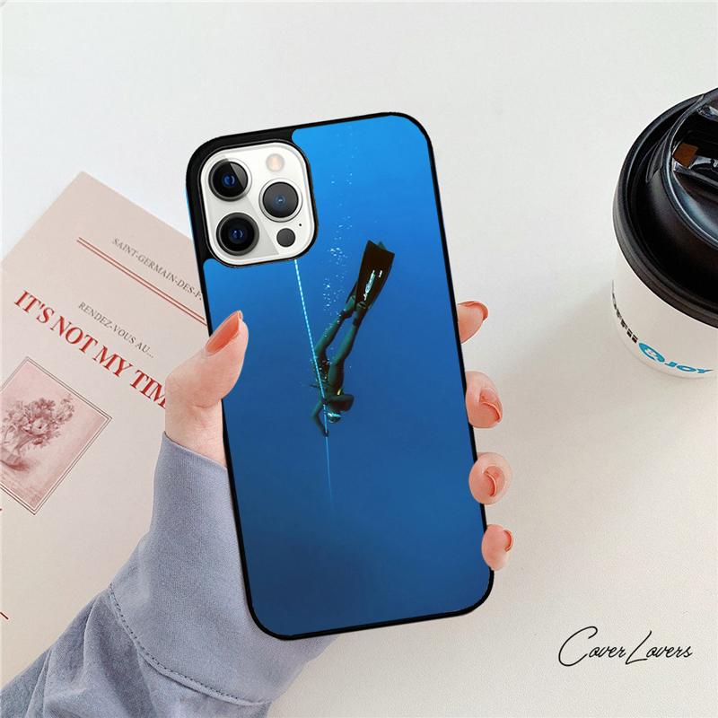 Scuba Diver Diving Phone Case For iPhone 17 Air 14 15 16 13 12 Max Cover For Apple iPhone 17 Air 11 Pro Max Plus Coque
