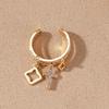 Nwe 18 K Gold Plated Sun Rings for Women Natural Stone Inlaid In Hollow Metal Texture Ring Trendy Jewelry