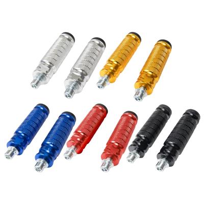 Universal Aluminum Foot Pegs with Anti Slip Design & Easy Installation Modification Part for Motorcycles & E Bikes