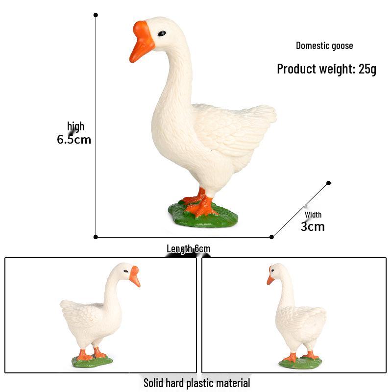 Wild Safari Animal Figurines: Giraffe, Elephant, Rhinoceros, Brown Bear, Tiger, Lion, Leopard, Hippopotamus - Solid Cognitive Toys