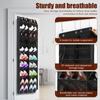 10 Tier Over the Door Shoe Organizer Nonwoven Hanging Door Shoes Rack with 20 Compartments Large Capacity Hanger Storage Bag