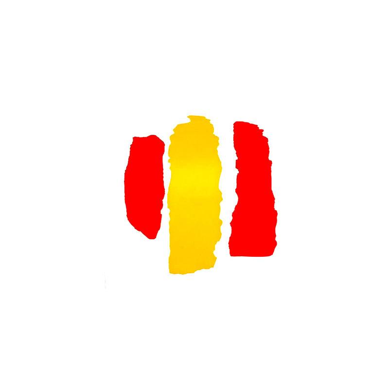 

Наклейки с флагом Испании, водонепроницаемые светоотражающие графические наклейки для автомобиля, мотоцикла красный