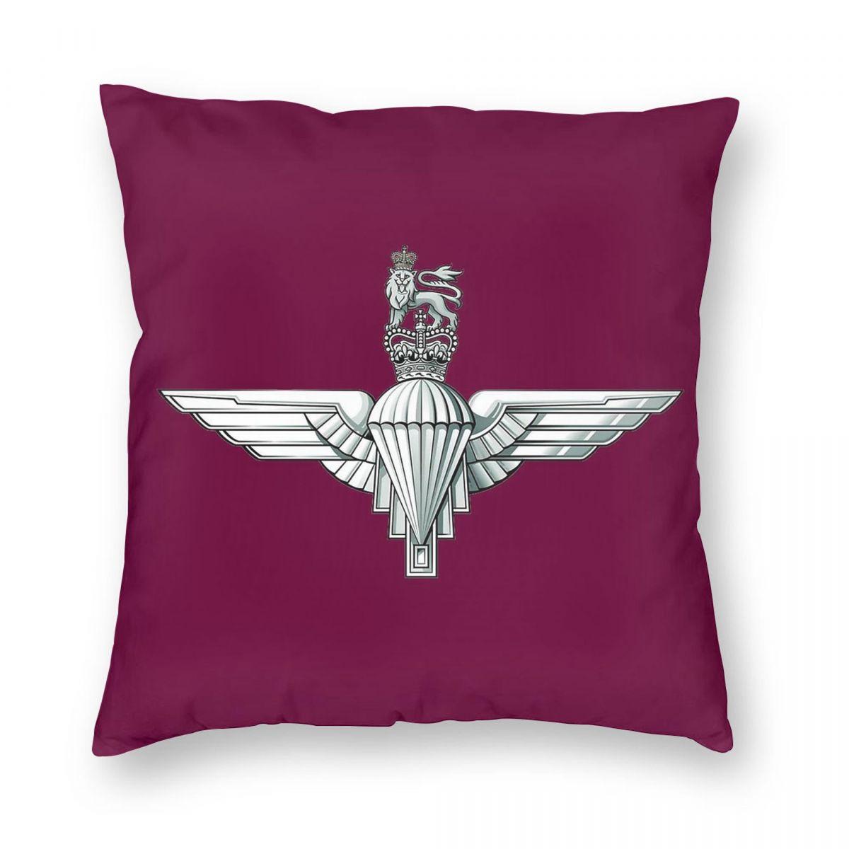 

Значок Парашютного полка Квадратная наволочка Полиэстер Лен Бархат Узор Застежка-молния Декор Наволочка Домашняя Подушка Чехол 12x12Inch