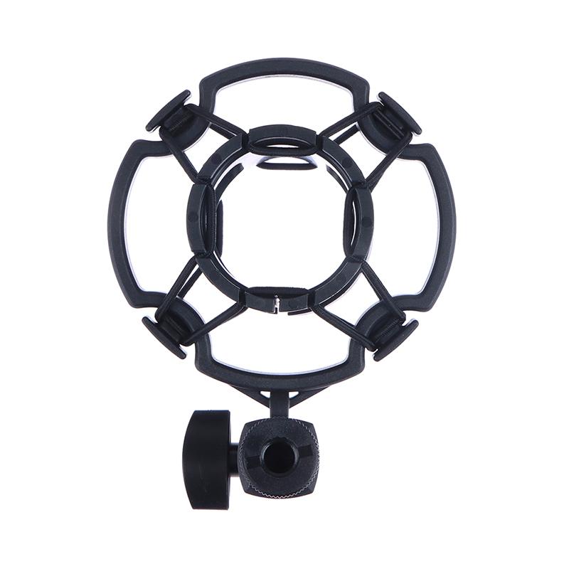 Shock Mount Holder Studio Recording Bracket For Large Mic Clip Black