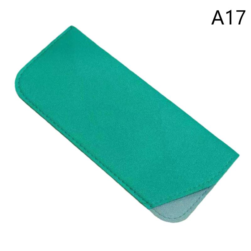 Simple Soft Leather Sunglasses Bag For Women Men Waterproof Reading Glasses Case Dust Storage Bag Eyewear Pocket Accessory