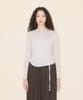 Yuupeu Asymmetrical Shirred T-Shirt - Oatmeal