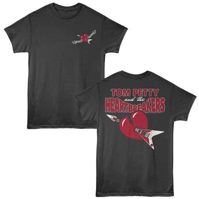 Tom Petty - Broken Heart - 2-Sided Print Adult Solid T-Shirt - Smoke