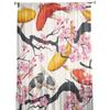 Japanese Style Carp Cherry Blossom Sheer Curtains for Living Room Decoration Window Curtains Kitchen Tulle Voile Curtains
