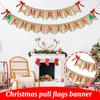 Merry Christmas Banner Christmas Sign Garlands Snowflake Christmas Tree Christmas Party Decorations Xmas Gift New Year