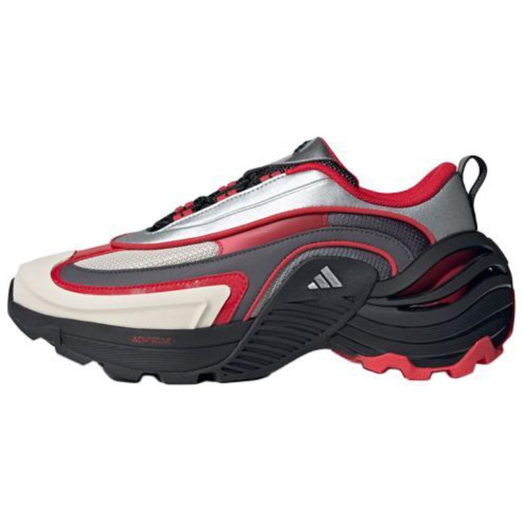 Adidas Wonder Runner Turbo Comfortable Versatile Non-Slip Wear-Resistant Low-Top Running Shoes Unisex Running Shoes Silver Gray Red JS3747