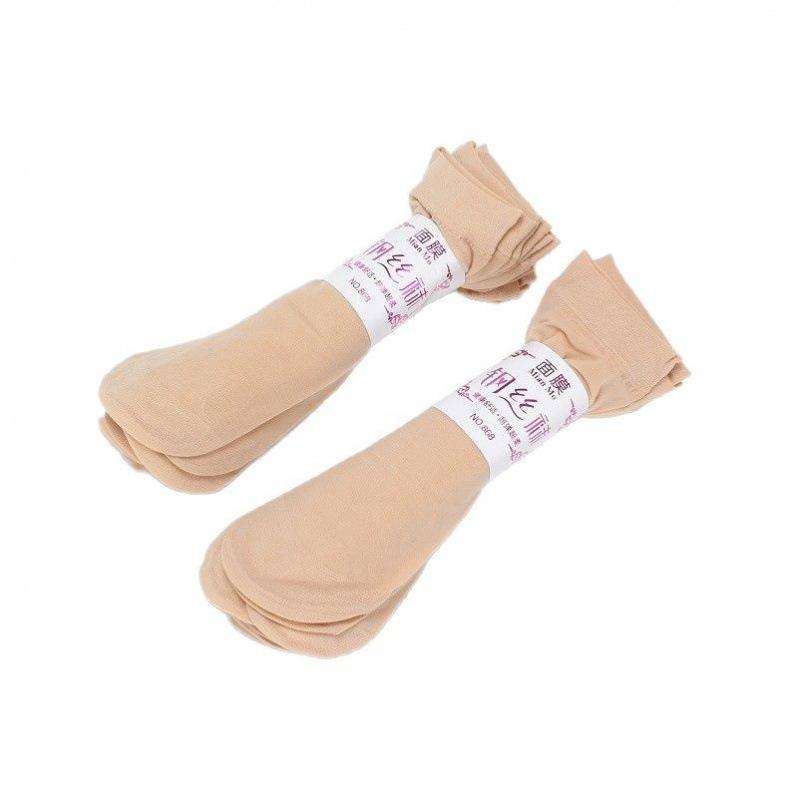 Women's Non-Slip Sheer Silk Socks - Thin, Wear-Resistant, Anti-Snagging Spring/Fall Stockings