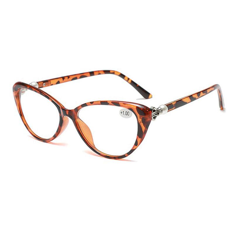 Ladies Cat Eye Computer Reading Glasses Elderly Presbyopic Eyeglasses Spectacles Female +0.5+0.75+1.25+1.5+1.752+2.0+2.25+2.75