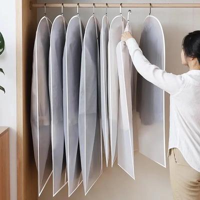 Dust Proof Garment Protector Cover Bag Fully Enclosed Clothes Cover with Zipper Clothes Bags Hanging Durable Clothes Storage Bag