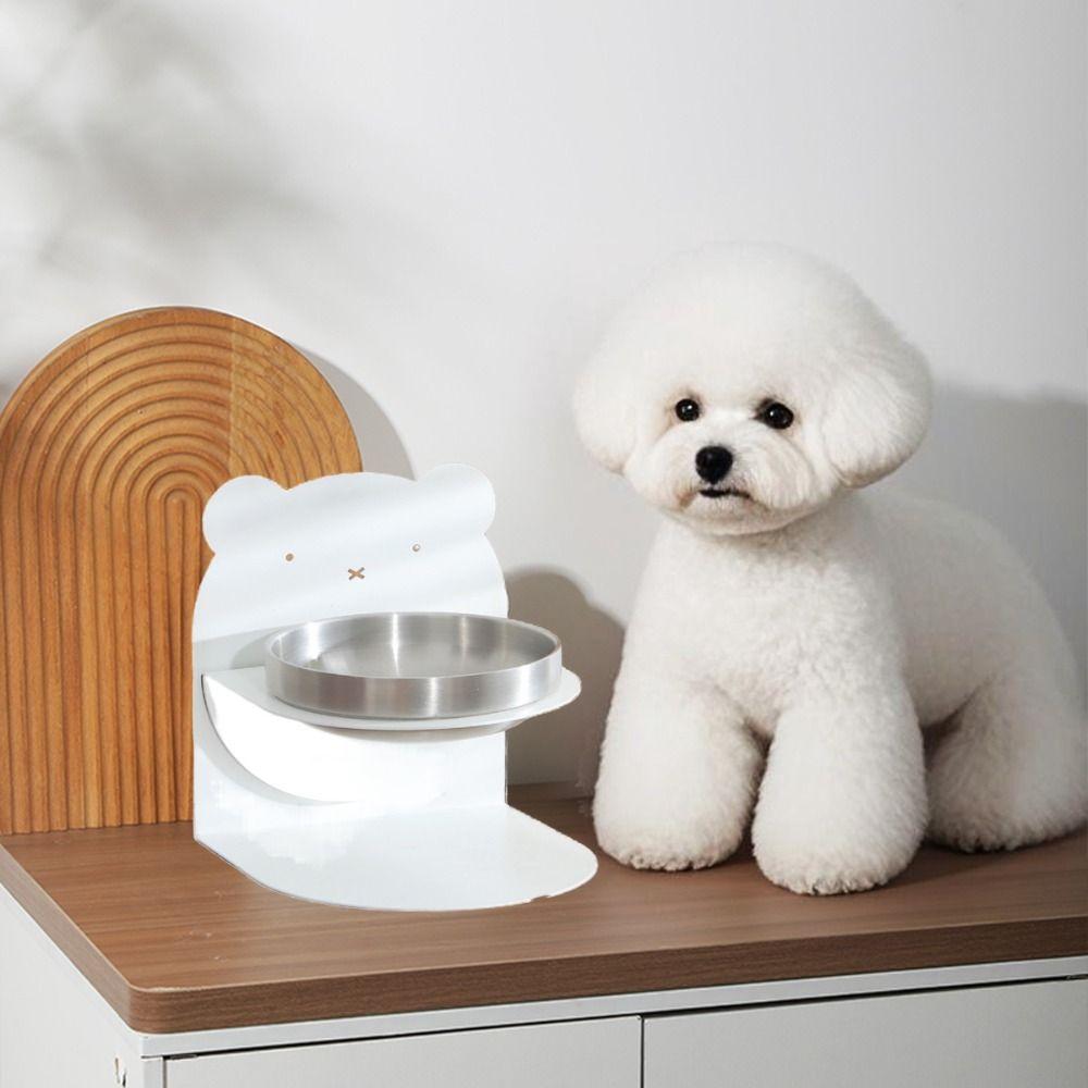 Large Capacity Detachable Pet Bowl Anti-Tip Non-Slip Cat Dog Bowl Magnetic Cervical Protection High Footed Bowl Senior Pets