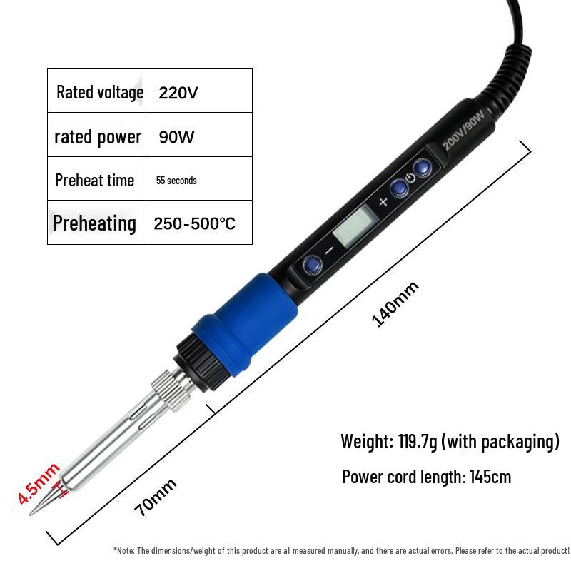 90W High-Power Electric Soldering Iron Set, Constant Temperature Welding Tool for Professional Repairs