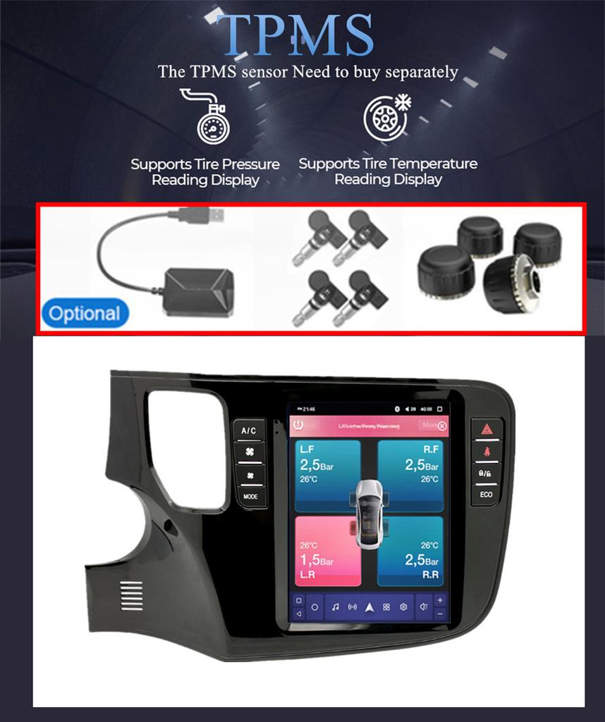 9.7'' 2+32GB Stereo Radio GPS WiFi FM DAB For 2013-2020 Mitsubishi Outlander LHD