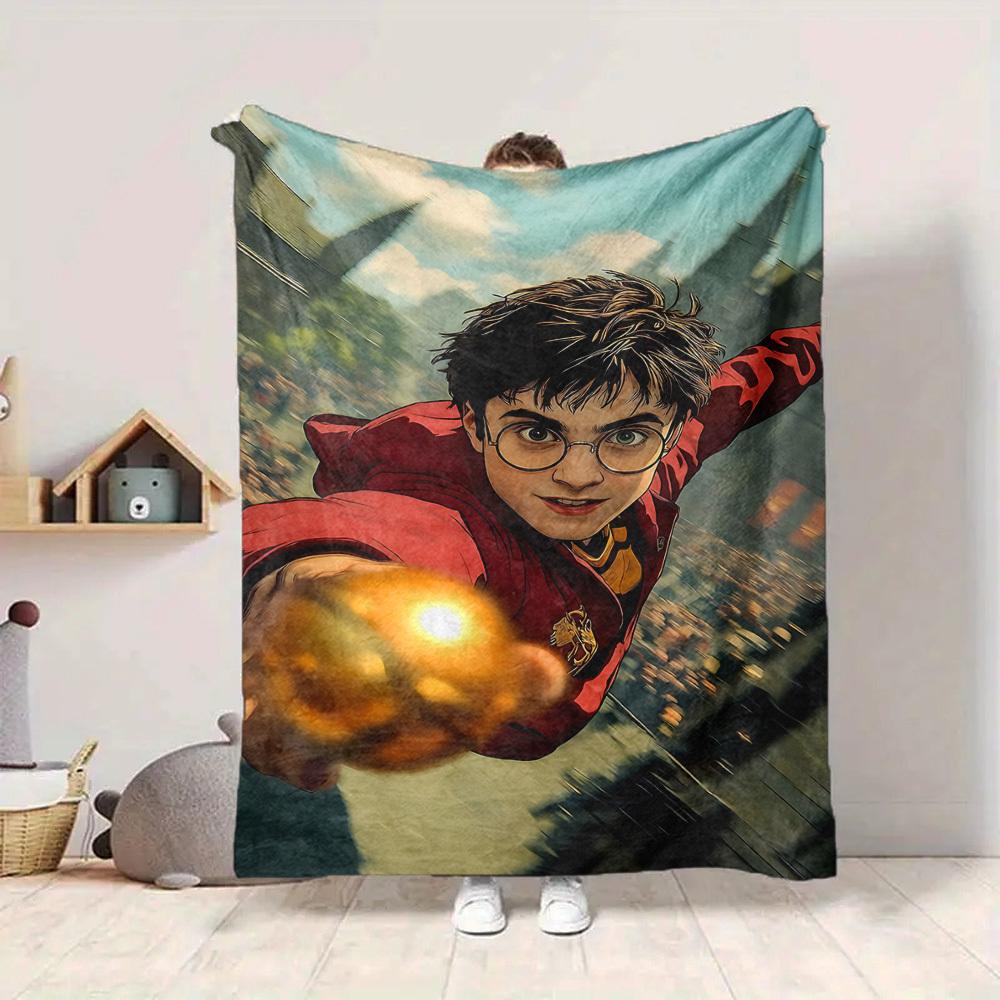 

1pc Harry Potter Soft Skin-Friendly Flannel with Digital Printing, Various Sizes Available for Family, Friends, Birthday015 130cmx150cm