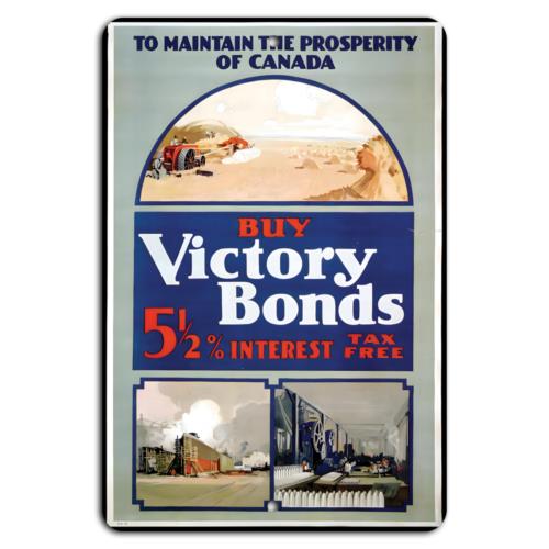 Support Canada Buy Victory Bonds TodayAluminumtin sign 20x30cm（7.8x11.8inch）