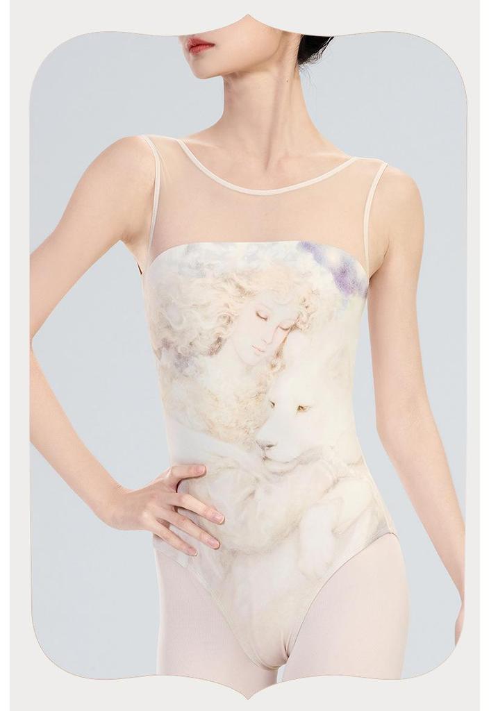 Damen Sommer ärmelloser Ballett-Leotard für Tanz und Gymnastik