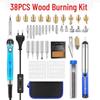 European Standard 220V Adjustable Temperature Pyrography Soldering Iron Kit - High Power, Constant Temperature Repair Tool Set