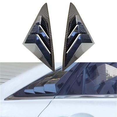 Carbon Fiber Look Glass Louver Shutter Cover Trim For Hyundai Sonata 2011-2014