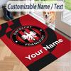 Custom Text Printed Rug Eintracht Frankfurt Non Slip Floor Carpet For Home Room Decor