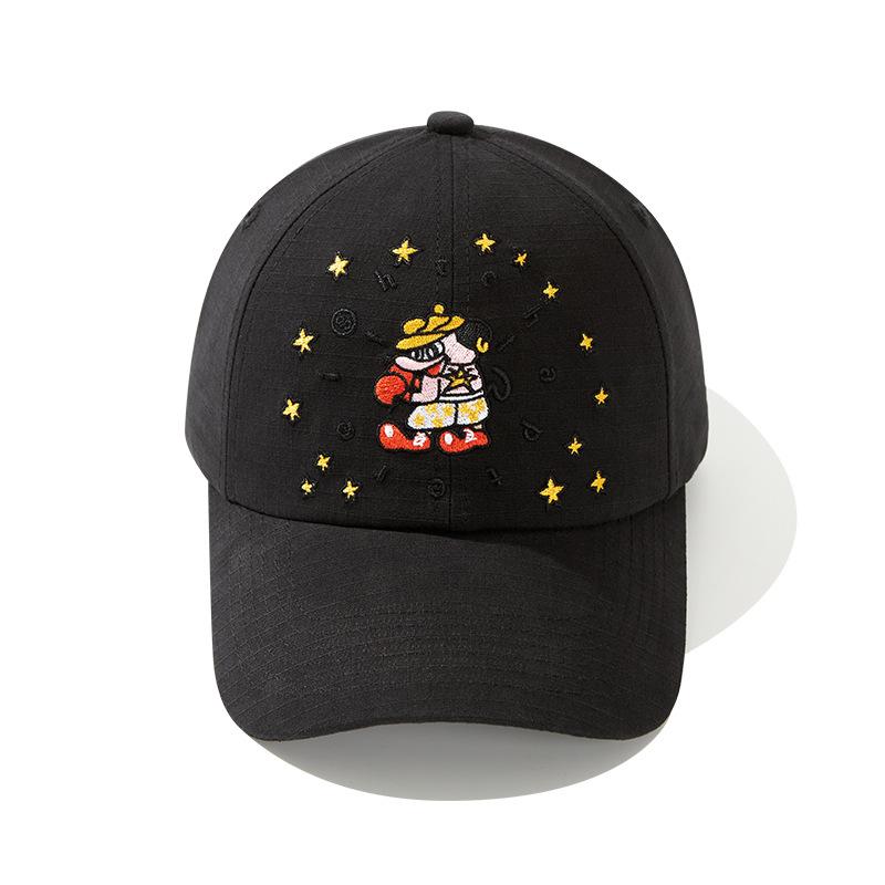 Hip Hop Street Camouflage Embroidery Baseball Cap Female Big Head Circumference Show Face Small Sunscreen Outdoor Versatile Cap Male