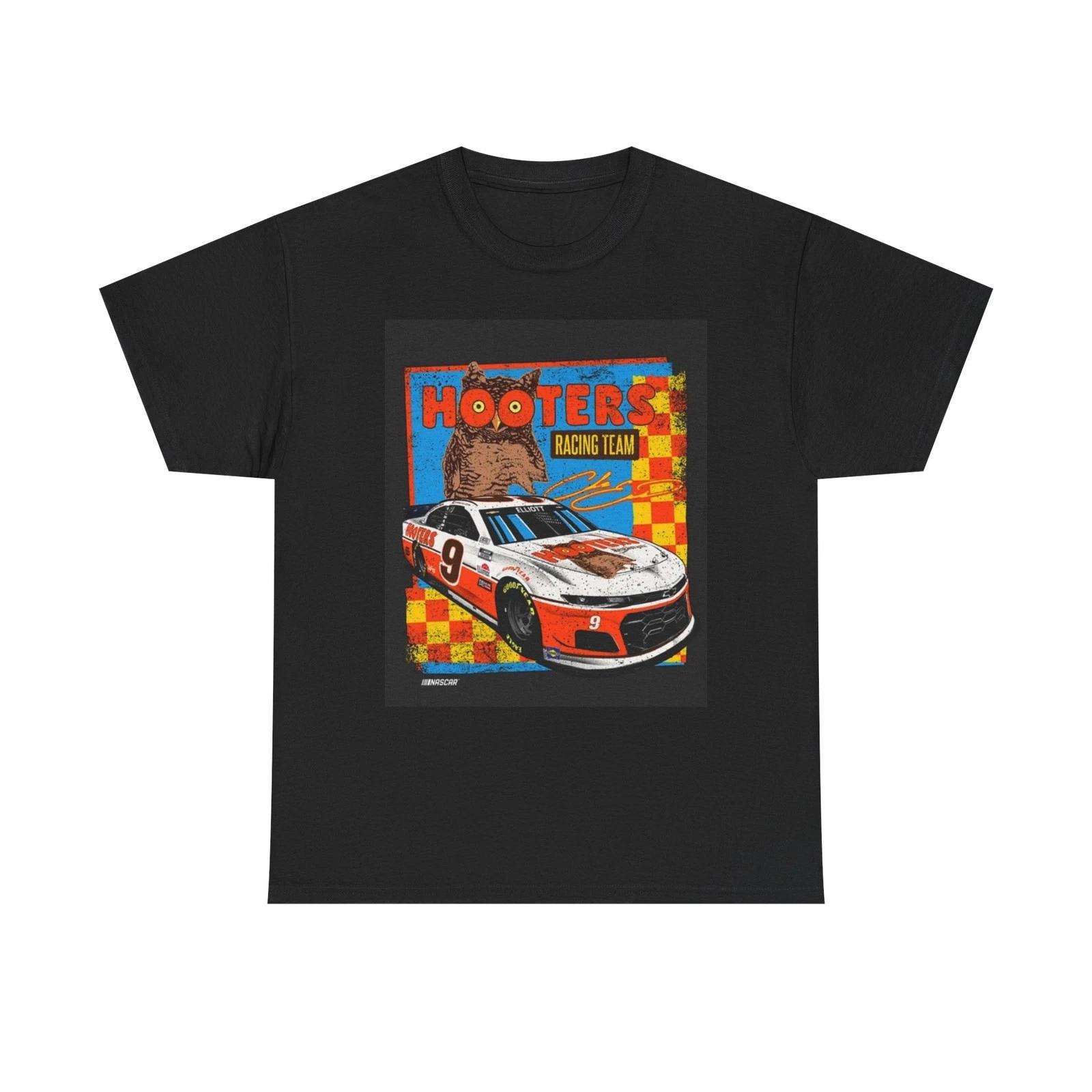 Hooters Racing Team Graphic T Shirt Vintage Unisex Heavy Cotton Tee S