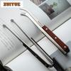 Wooden Pure Titanium Tea Tweezer Boutique Tea Clip Household For Toast Bread Pickles Flower Tea Drinkware Equipment Collection