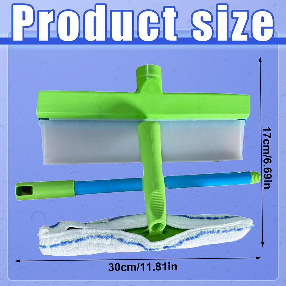 Window Squeegee Kit Window Cleaner Microfiber Scrubber Complete Glass Cleaning Set Glass Cleaning Tools for Shower Glass Mirror