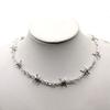 Kleiner Faden Dornen Eisen Unisex Halskette Choker Frauen Hip-Hop Gotik Punk Stil Draht Stacheldraht kleine Dornen Halskette Geschenke
