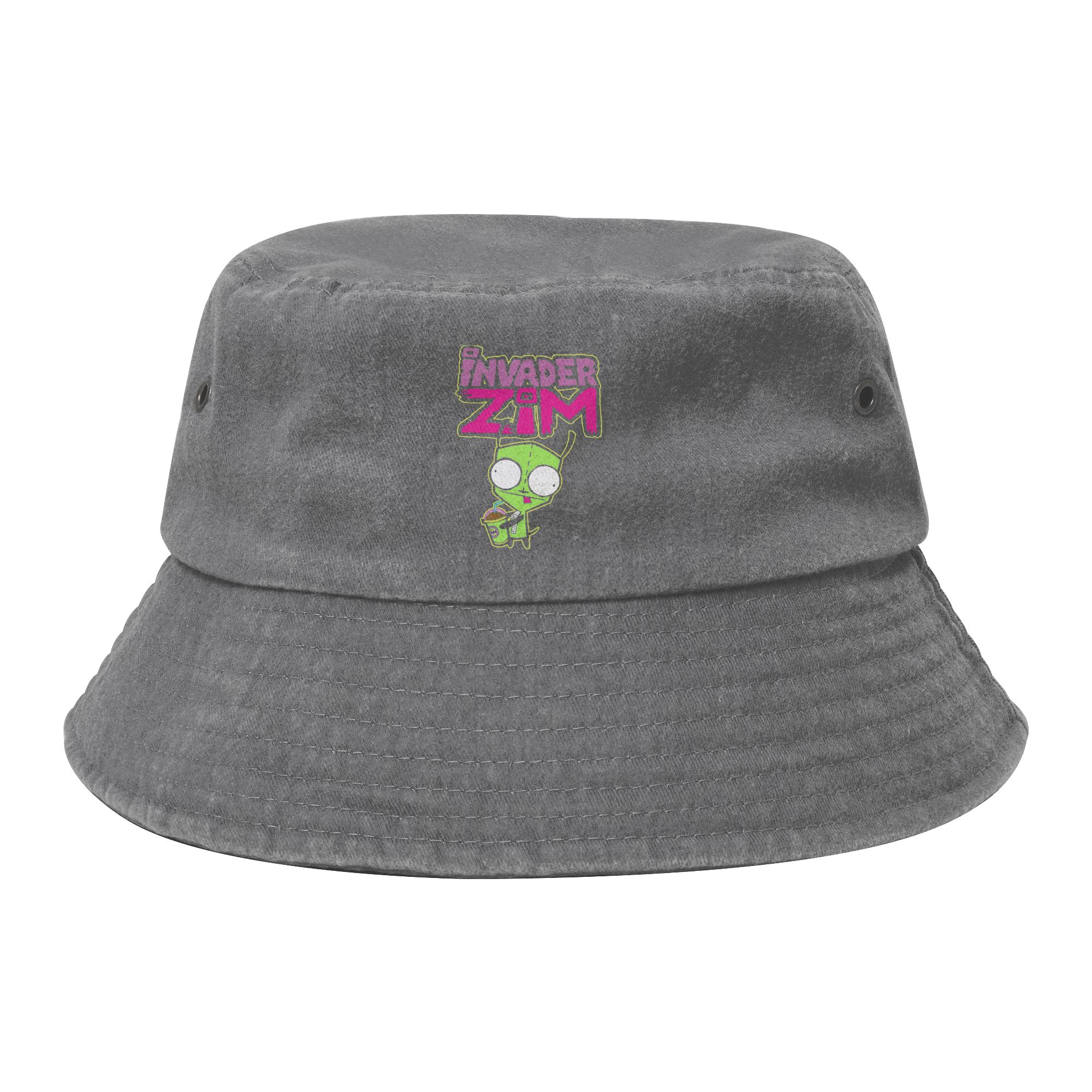 Invader Zim GIR Snacking Portrait Bucket Hats for Women Beach Sun Hat UV Protection for Camping Fishing FisherUnisex Hats Bob Hat One Size