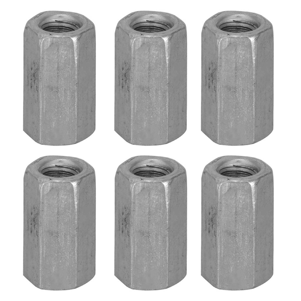 10pcs Long Rod Nut Hex Hexagonal Sleeve Nut Standoff Threaded Fasteners (M6 * 25)