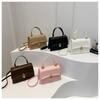 Retro Minimalist Faux Leather Handbag for Women Small Quilted Shoulder Crossbody Bag