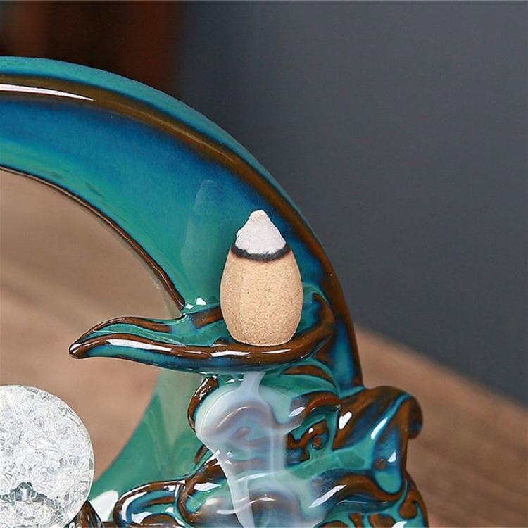 Waterfall Incenses Holder Backflow Ceramic Incenses Burners Porcelains Censer Incenses Stick Stand