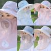 Neck Flap Fishing Hat UV Protection Outdoor Working Cap Folding Hat Sun Hat  Fishing