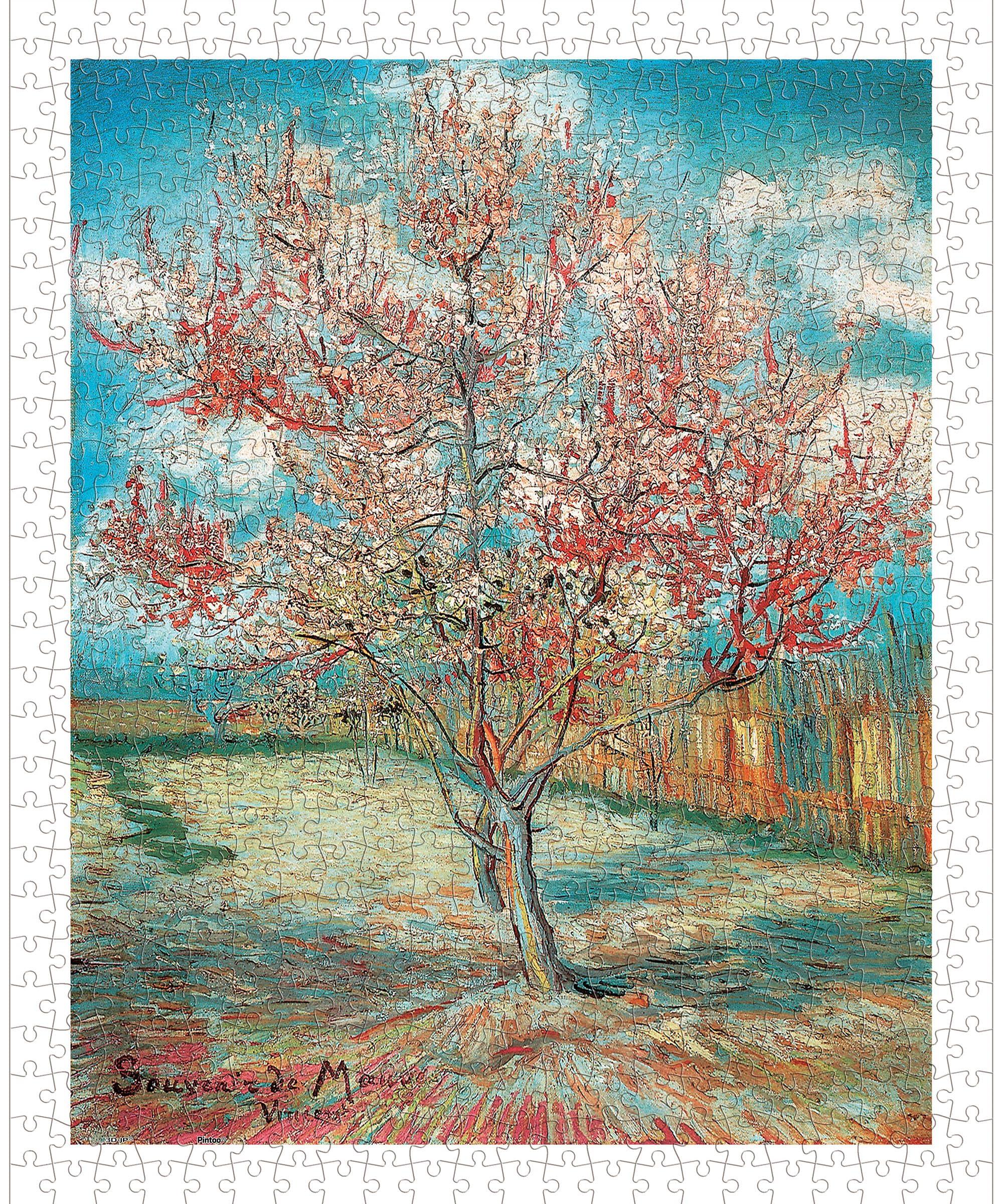 

Пластиковый пазл Pintoo Gogh Blooming Peach x 38 Для установки без защелок 500 деталей [Van - Tree] (31 см) взрослые, трудные, части, [H2642]